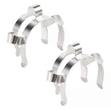 2 pinces Keck en acier inoxydable 24 pour joint rodé en verre 24/29 24/40