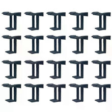 Lot de 20 clips de drainage pour panneaux photovoltaïques, noirs, 40 mm