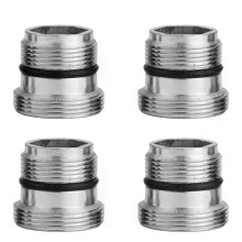 Lot de 4 adaptateurs de robinet avec joint en caoutchouc, filetage mâle M185 vers M22, adaptateur pour