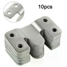 Lot de 10 crochets muraux en acier inoxydable, supports encastrés emboîtables pour étagères, canapés