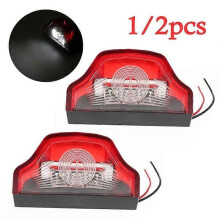 3 lampes LED étanches E9 pour plaques d'immatriculation de camions et remorques, lumière blanche, 1