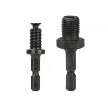 Adaptateur de mandrin de perçage pour accessoire de foret : adaptateur à tige hexagonale 1/4" vers filetage