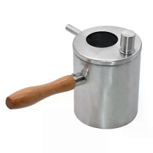 Pot à cire d'abeille Y77A en acier inoxydable, outil pour la fabrication de bougies et de bougies, outil