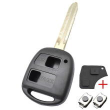 Clé de voiture à distance pour Toyota Yaris Prado Tarago Camry Corolla, boîtier de clé, boutons et interrupteurs