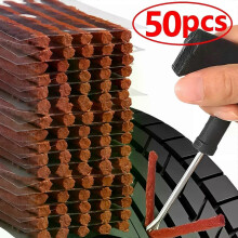 5/50 bandes de réparation de pneus tubeless, colle à mélanger pour pneus de voiture, moto et vélo, outils