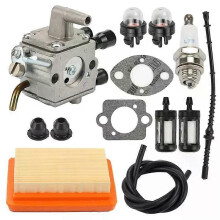 Kit de réparation de carburateur, filtre à air, poire d'amorçage et système d'alimentation en carburant