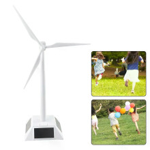 1 maquette d'éolienne solaire, décoration de bureau, bricolage éducatif pour enfants, outils électriques