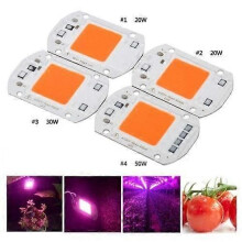 Lampe de culture LED COB à spectre complet 20/30/50 W, 220/110 V