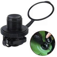 1 valve de gonflage 2 en 1 Boston à embout spiralé, bouchon pour pompe à air, accessoire pour bateau
