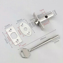 (C60) Serrure de puits en acier inoxydable, serrure à mortaise, serrure à canal, serrure de puits de