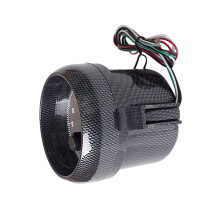 3.75" Carbon Fibre RPM Tachometer Gauge 0-8000 RPM for Petrol Cars