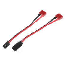 2 adaptateurs Deans vers FUTABA JR (mâle/femelle), câble de 125 mm