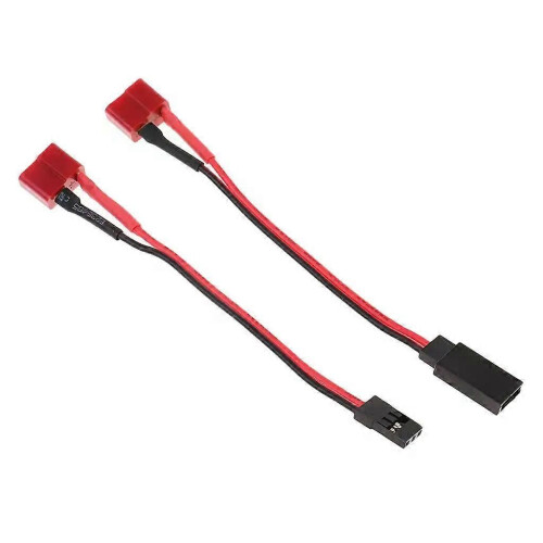 2 adaptateurs Deans vers FUTABA JR (mâle/femelle), câble de 125 mm 1