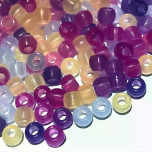 1000 perles UV réactives aux UV, perles de poney en plastique phosphorescentes.