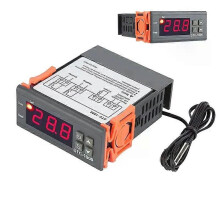 Thermostat numérique LED STC-1000 pour incubateur, régulateur de température, relais de chauffage/refroidissement,