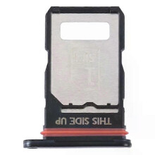 Tiroir de carte SIM d'origine pour Motorola Edge 30 Neo + Tiroir de carte SIM (noir)