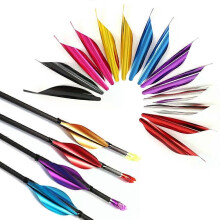 (BlackLW) 50 pièces de flèches à ailettes spirales de 45,7 cm (18 pouces) pour le tir à l'arc, aile