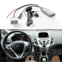 Câble Bluetooth ABS noir pour Ford Fiesta 2008-2010, adaptateur Bluetooth 50A avec microphone intégré