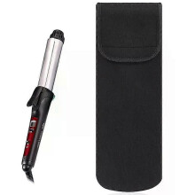 Pochette de rangement noire résistante à la chaleur, étui de voyage portable et durable pour lisseur