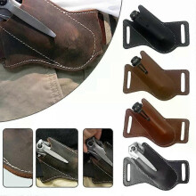 Étui de poche en cuir pour couteau pliant, étui à passant de ceinture, étui pour lampe torche, étui