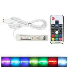 (Blackline) Accessoire pour poissons : Lampe LED colorée pour aquarium, alimentée par USB et télécommandée,