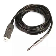 Câble adaptateur USB de 3 mètres pour guitare vers PC, enregistrement audio, connexion 65 mm