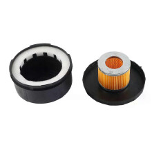 Silencieux de compresseur d'air, coque en plastique, silencieux rond, filtre 3/4" (25 mm), diamètre