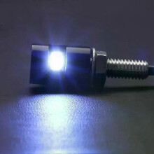 Éclairage LED 12V pour plaque d'immatriculation de voiture et moto (ampoules à vis).