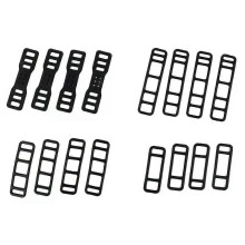Lot de 4 sangles élastiques en silicone pour vélo, support de lampe, rétroviseur, enregistreur, élastique