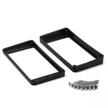 2 anneaux de montage incurvés noirs pour micros humbucker de guitare électrique