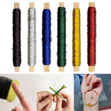 Bobines de fil pour la fabrication de bijoux - Fils de ligature fins et flexibles - Fil pour fleurs