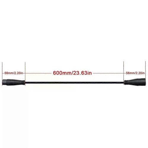 Câble d'extension 9 broches (1 pièce) - Composants robustes - Compatible avec les vélos électriques