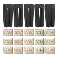 Kit d'équilibrage pour pales de ventilateur de plafond (20 pièces) comprenant 5 clips d'équilibrage