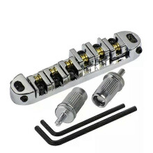 Chevalet Tune-O-Matic à rouleaux chromés pour guitare électrique de type Les Paul (pièce de rechange)