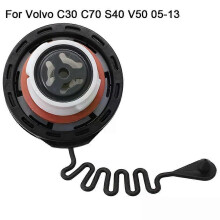 Bouchon de réservoir d'essence gris foncé pour Volvo C30/C70/S40/V50 (2005-2013) - Couvercle intérieur