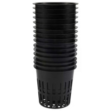 Lot de 15 nouveaux paniers à filtration en maille ajourée de 10 cm (4 pouces) pour plantes hydroponiques.