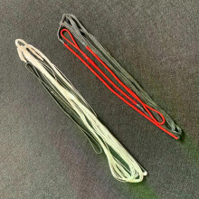 Corde d'arc à 12 brins (1 pièce) pour arc long recourbé droit de 48 à 70 pouces, fabriquée à la main