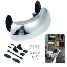 Rétroviseur d'angle mort 180 pour pare-brise de moto, grand angle, parabolique, convexe, transparent,