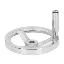 Volant à 3 branches avec poignée rotative, en fonte, rond, pour tour, fraiseuse et rectifieuse, 12 x