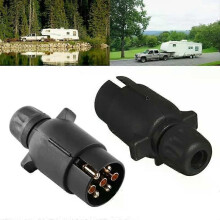 Adaptateur de remorquage 7 broches pour remorques, caravanes, camions, barres de remorquage, adaptateur