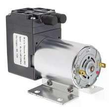 Mini pompe à vide 12 V CC, 5 L/min, 120 kPa, avec support.