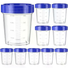 Lot de 10 récipients de 120 ml pour vinaigrette, contenants à condiments étanches avec couvercles, récipients