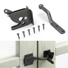 Loquet automatique pour portail avec pêne pour clôture de jardin ou de pâturage, portail de ferme, en