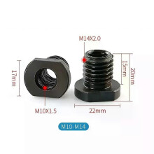 Adaptateur de filetage pour meuleuse d'angle (lot de 2) M10/M16, 20 mm, pour meuleuse d'angle type 100/M10.