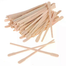 100 bâtonnets de cire jetables en bois pour l'épilation du corps, comprenant un abaisse-langue et une