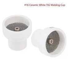 1 buse en céramique blanche de 16 pouces (40,6 cm) avec coupelle en alumine pour torche de soudage TIG