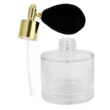 Flacon de parfum vide de 50 ml (argenté, 9 x 5 cm) avec sac à air. Vaporisateur rechargeable pour voyage.