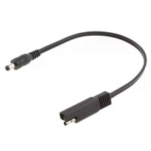 Câble adaptateur SAE vers coaxial femelle pour vêtements chauffants de moto, câble 18AWG de 25 cm de