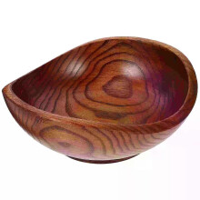 Saladier de fruits en bois massif Yuanbao Jujube, style créatif pour les apéritifs et les assaisonnements,