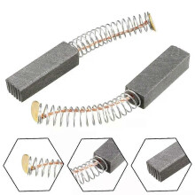 Lot de 2 balais de charbon pour moteurs électriques (20 mm x 6 mm x 5 mm), pièce de rechange pour meuleuse